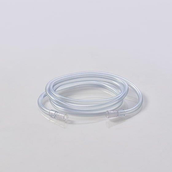 Close-up of the PureWick&trade; Urine Collection System pump tubing
